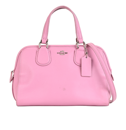 Mini Nolita Satchel, £110, Handbags, Pink, Leather, Front view